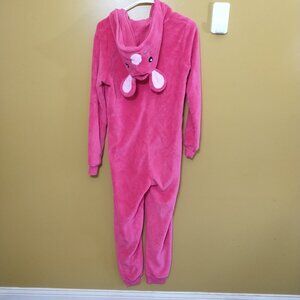 SO Ladies Hot Pink Mouse W Cheese Zipper Onesie / Costume S